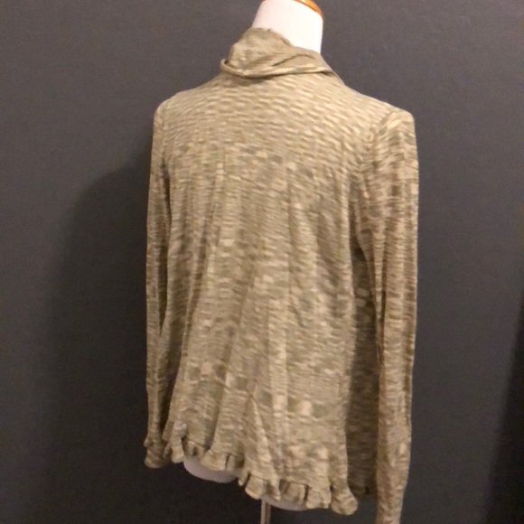 One A green knit open sweater size medium - Picture 4 of 6